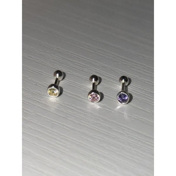 [925silver] Color cubic piercing (3color)