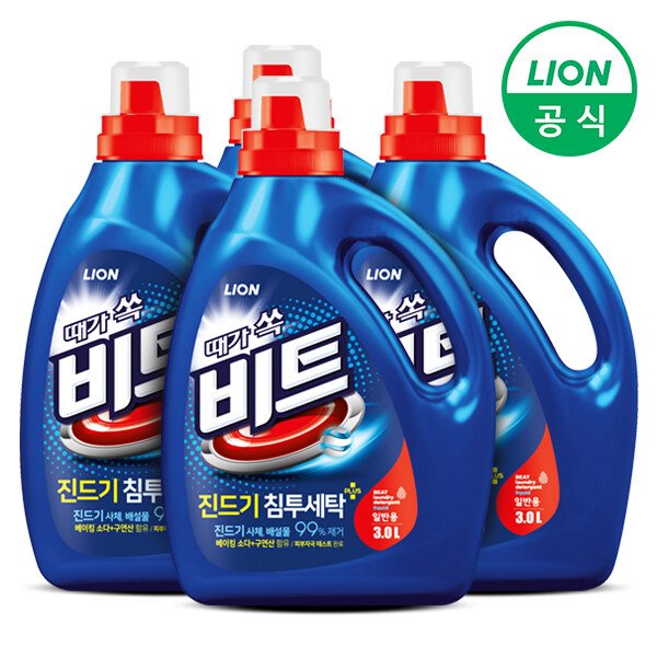 비트 액체세제 3L 용기x4개 (일반용)