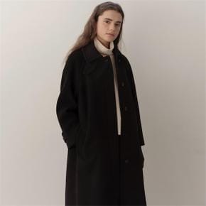 [블랭크03] cashmere wool balmacaan coat (black)