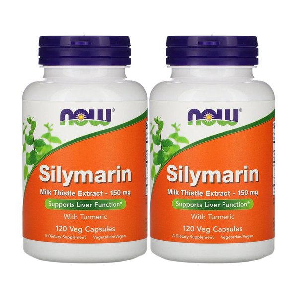 [2개세트] 나우푸드 실리마린 밀크씨슬 150mg 120베지캡슐 X 2통