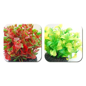 아마존 조화 Q3 /11cm 어항장식 인조수초/랜덤발송