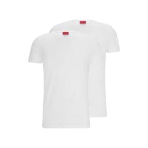 [40프로 할인][FA] 스트레치 코튼 저지 크루넥 티셔츠 2장 세트 화이트(50325440100)