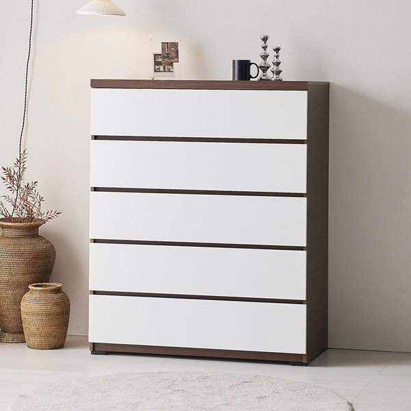 깔끔하게 정리되는 5단서랍장 100cm TP350