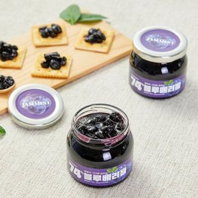 [제이에스] JAMMINT 블루베리잼 165g 조각이 씹히는 블루배리