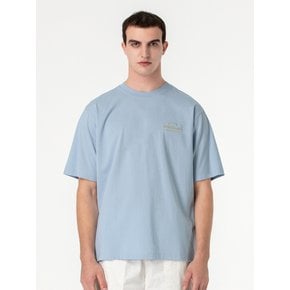 ESSENTIAL BIG LOGO TEE-LIGHT BLUE