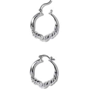 GORDIAN SWEATER SILVER HOOPS