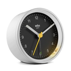 브라운 무소음 미니탁상시계 BC12WB 라이트.스누즈알람 BRAUN 정품