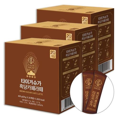 [굿소일] 블랜딩 흑당 커피 라떼 분말 20g 60포(1)
