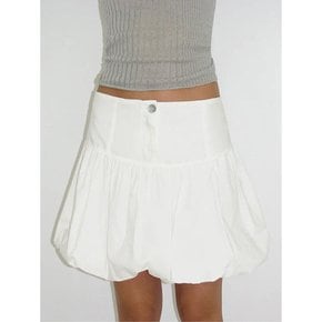 미니 글로보 벌룬 스커트 화이트 Mini Globo Skirt SO6801