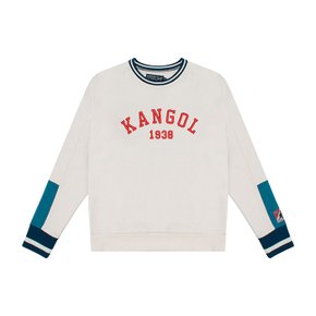 레트로 팝오버 맨투맨 K9184 Beige Combo