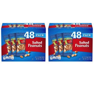  [해외직구] Planters 플랜터스 솔티드 피넛 견과류 28g 48입 2팩 Salted Peanuts (1 oz., 48 pk.