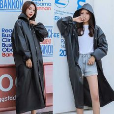블랙 레인코드 여성 비옷 바이크 우비 남자 우의 패션