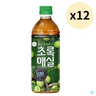  초록매실 제로 음료 주스 과실 행사용 500ml 12p