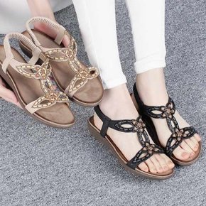 kami et muse T strap beads sandals_KM22s158