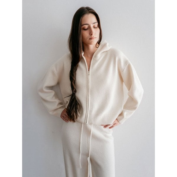 Hooded Knit Zip-Up (3Colors)