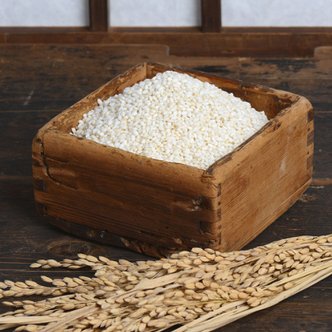마을기업싸리재 밥맛좋은쌀 [유기농 백미 찹쌀 1kg] 친환경 무농약 백미 쌀