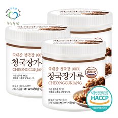 국내산 청국장 분말 가루 100% haccp 인증 450gx3통