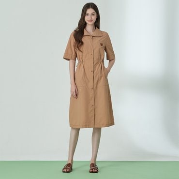 기비 스티치 포켓 나일론 원피스 GY25M1FRD5383
