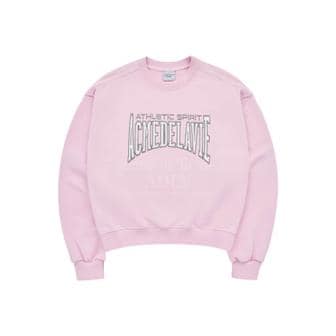 아크메드라비 VARSITY LOGO EMBOSSING NEEDLEWORK WOMENS SWEATSHIRT PINK 바시티로고맨투맨W 핑크 SWVLEW-PNK