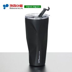 키친아트 락 텀블러 600ML(블랙)STS304