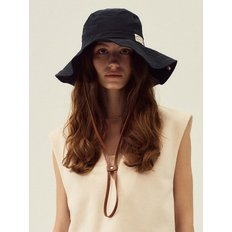 Leather strap safari bucket hat_5color