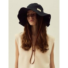 Leather strap safari bucket hat_5color