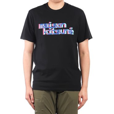 메종키츠네 남성 반팔 티셔츠 (HM00121KJ0008 BLACK)