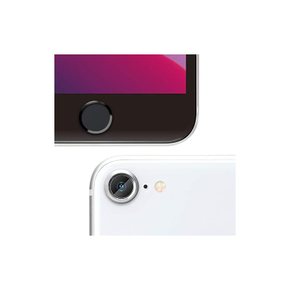 Premium Style iPhone SE 8 칠용 카메라&홈버튼프로텍터세트 실버