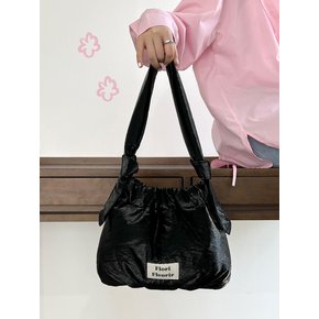 Lottie tote shoulder bag _Shine Black