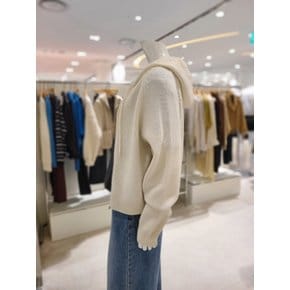 크롭 니트 후드 집업 가디건 KSA5HY38