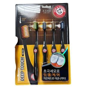 딥터치 칫솔 4입 x 1개