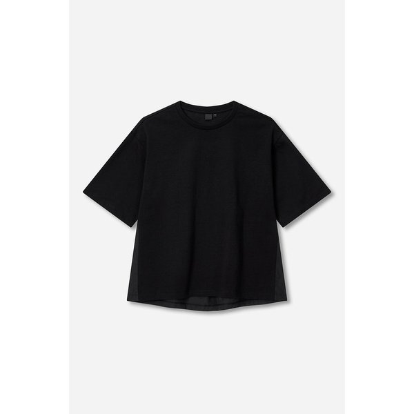 코튼 배색 반팔 티셔츠 J915402501099