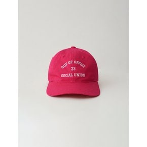 Out of office baseball cap_magenta pink