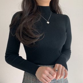 제이지컴퍼니 여성 베이직 골지 반목 폴라티 부드럽고 편안해