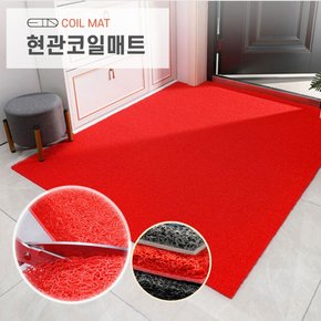 매장입구 흙모래 방지 발매트 쿠션 코일 현관매트 60X90