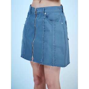 ZIPPER HEM LINE SKIRT