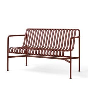 헤이 HAY Palissade Dining Bench Armrest 팔리사드 다이닝 벤치 암레스트 아이언 레드