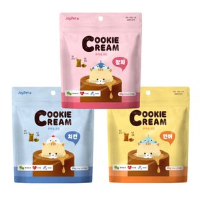 야옹이 겉바속촉 조이펫 고양이 간식 60g 동물 애묘 냐옹 쿠키앤크림 참치 치킨