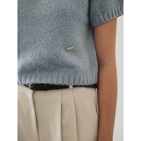 Olly Half Sleeve Knit [Sky Blue]