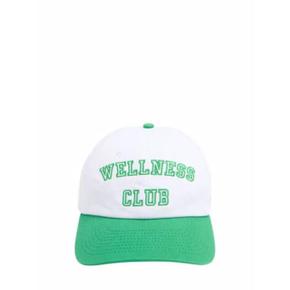 24 FW 스포티앤리치 Wellness Club 웰네스 클럽 엠브로이드 모자 화이트그린