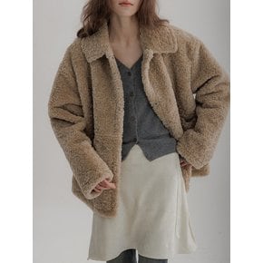 Shearling Seli Half Coat