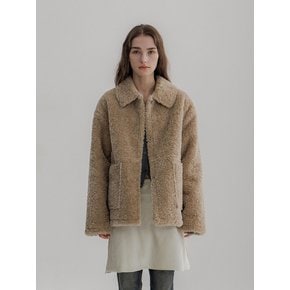 Shearling Seli Half Coat