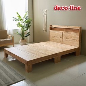 코넬 평상형 참죽 원목 침대 프레임 SS DFM063C