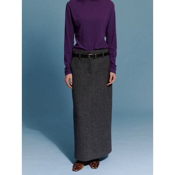 Herringbone Maxi Skirt