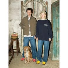 Women Slub Denim Pants   Blue (MS5121W46P)