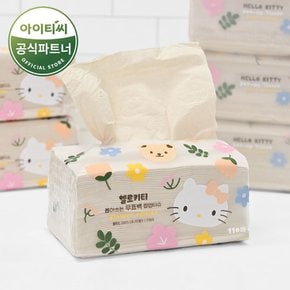 헬로키티 뽑아쓰는 3겹 무표백 팝업티슈 (110매X3개입) 3팩 총 9개