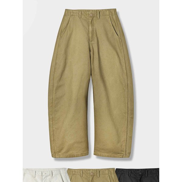 베이직 코튼 커브드 치노 팬츠_3 COLOR