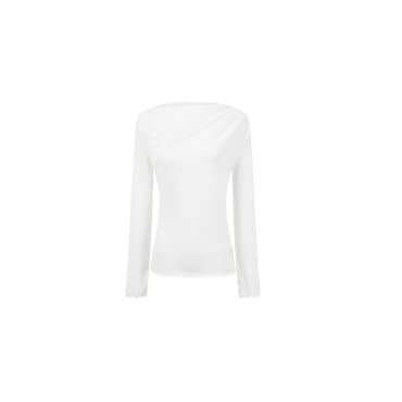 GCUT DRAPE NECK L/S TEE 7254140102