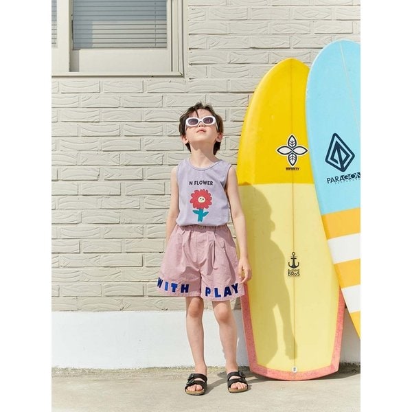 22SUM  면 100 WHIT PLAY SHORT_PINK,NAVY