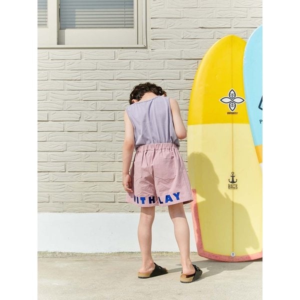 22SUM  면 100 WHIT PLAY SHORT_PINK,NAVY